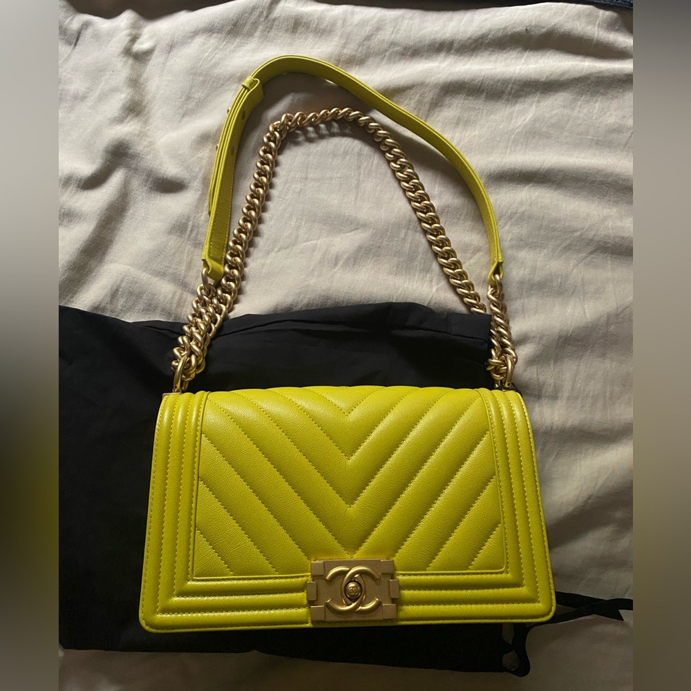 Chanel boy bag yellow - Picture 2 of 7